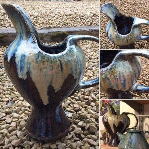 Ceramic jug by Anna Turpin. #Dublin #CeramicClass #stoneware #coiling #loveclay #ceramicforms #handmade