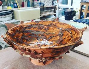 eramic bowl by Cleo O'Neill, multiple layers of glaze and slip. #Dublin #CeramicClass #stoneware #handmade #cone8 #kilnlove #glaze #loveclay #ceramicstudio #ceramicforms